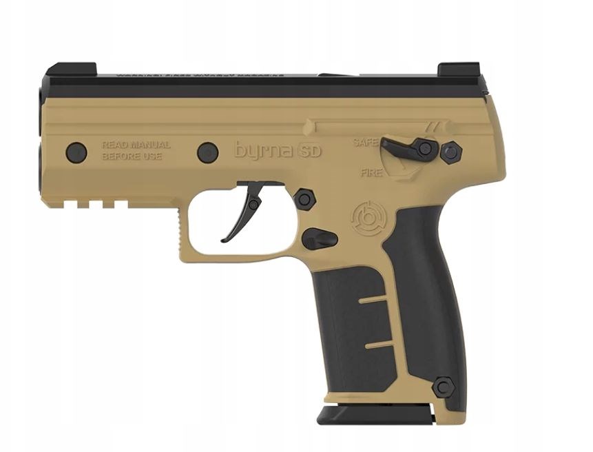 Pistolet BYRNA SD TAN k.68 CO2 8g zestaw