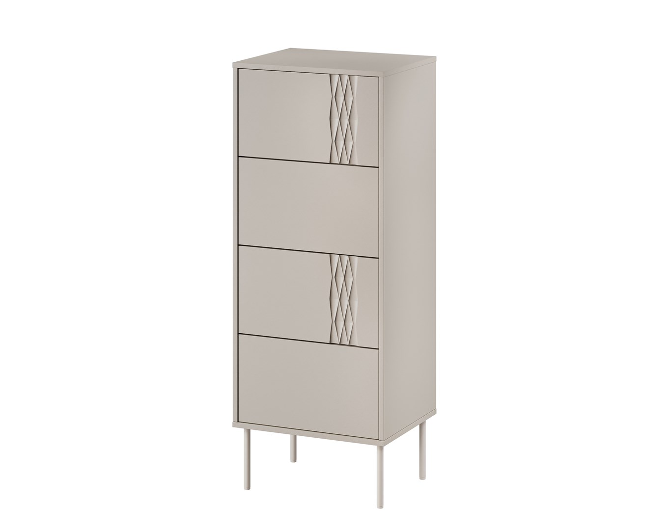 Komoda 4S TRESSE 50x40x125 kaszmir mat — zdjęcie 1 z 4