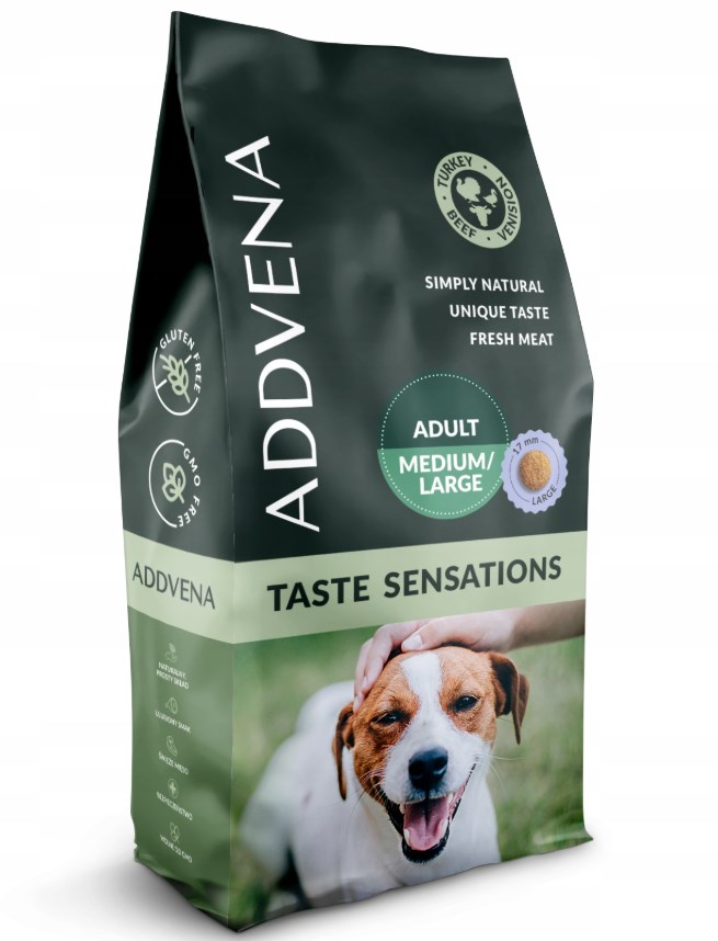 ADDVENA TASTE SENSATIONS 10kg dla dorosłych psów — zdjęcie 1 z 6
