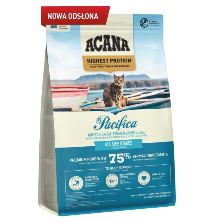 ACANA Pacifica dla kotów 1,8kg - Bezglutenowa