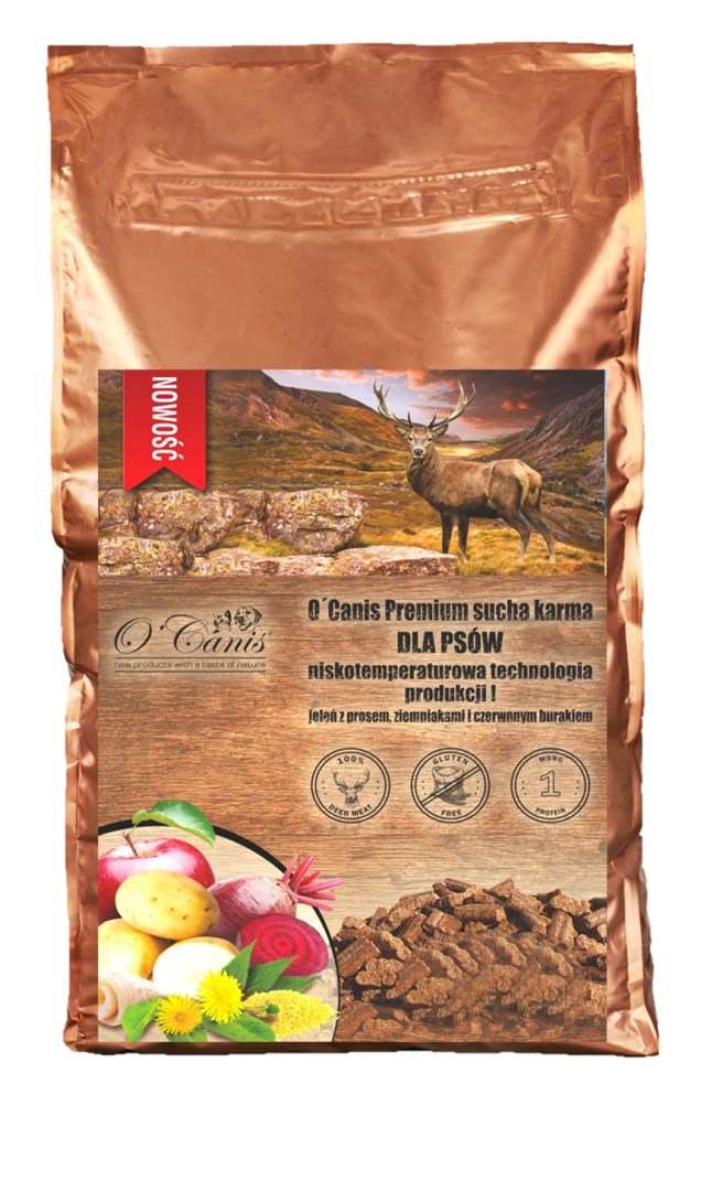 O'Canis Premium jeleń, ziemniak, burak 6kg