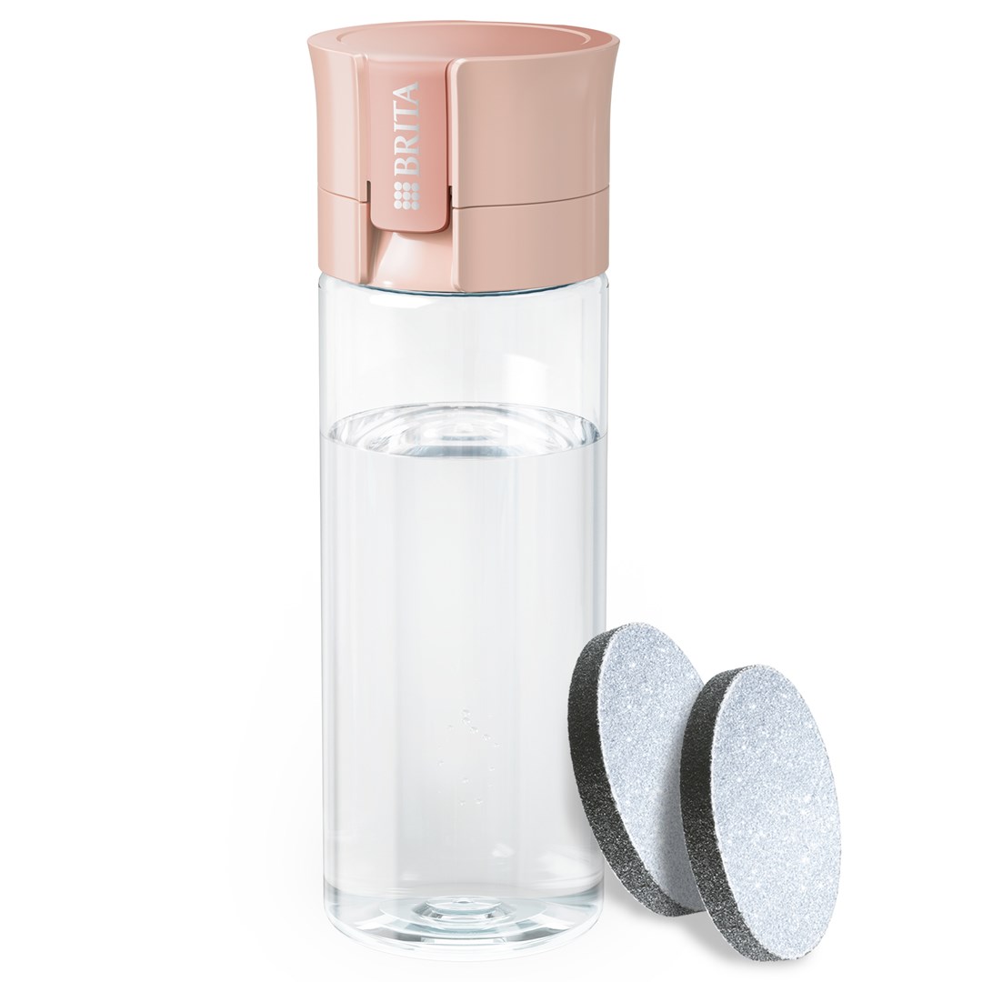 Butelka filtrująca Brita Vital pastelowa brzoskwinia 600 ml 2 filtry — zdjęcie 1 z 8