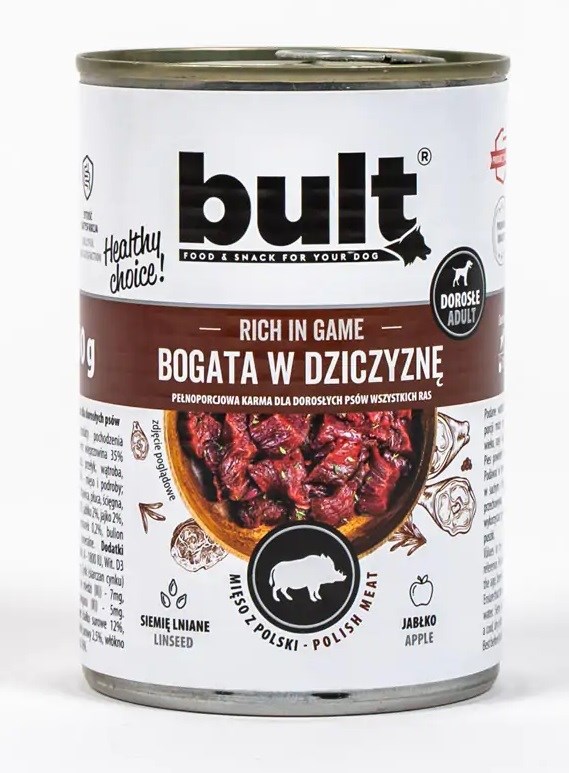 BULT Puszka bogata w dziczyznę 400g — zdjęcie 1 z 2