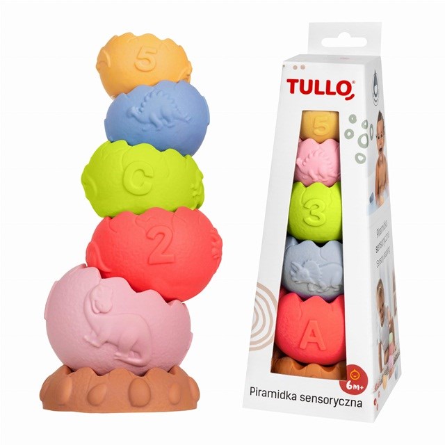 Tullo Piramida Sensoryczna Wielokolorowa — zdjęcie 1 z 2