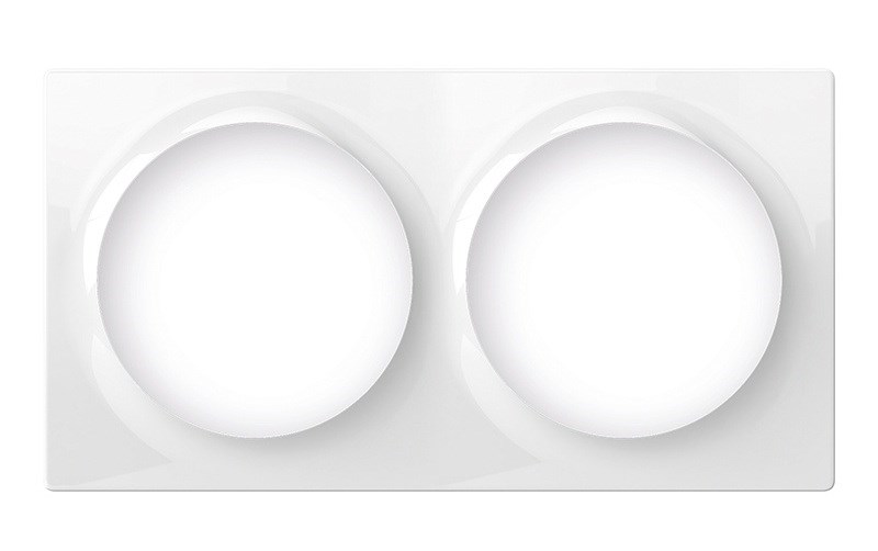 Podwójna ramka FIBARO Double Cover Plate, biała