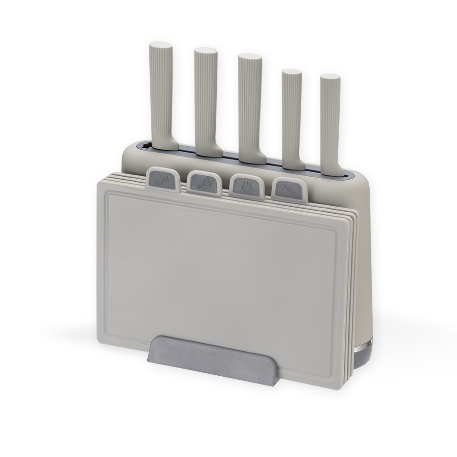 Zestaw noży i desek na podstawce MAESTRO MR-1412-GREY — zdjęcie 1 z 7