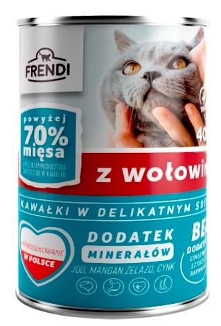 Frendi puszka dla kota z wołowiną 400 g