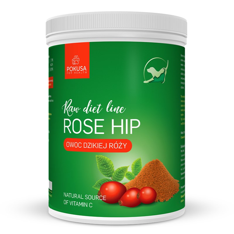 Pokusa Raw Diet Line Rose Hip 1000g - Suplement dla Psów i Kotów