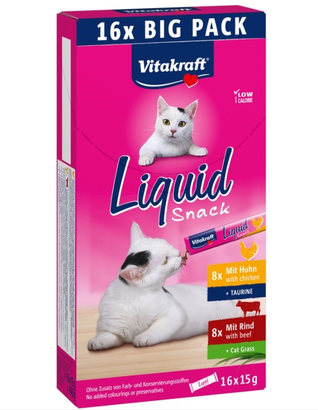 VITAKRAFT CAT LIQUID SNACK 16x15g
