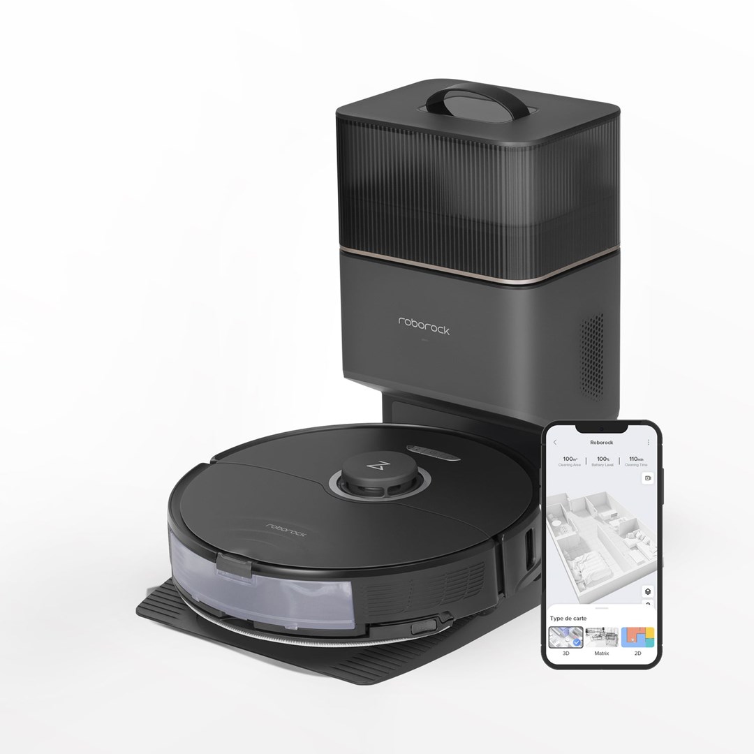 Robot sprzątający ze stacją Roborock S8+ (czarny) — zdjęcie 1 z 8