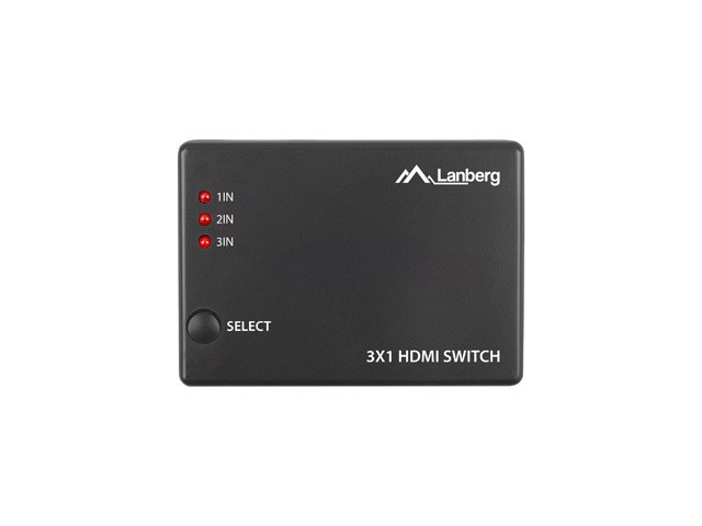 LANBERG SWITCH VIDEO 3X HDMI + MICRO USB — zdjęcie 1 z 3