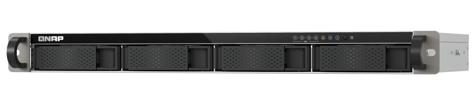 Qnap TS-433eU, 1U RACK, 4x SATA, 4GB RAM, 2x 2.5GbE — zdjęcie 1 z 8