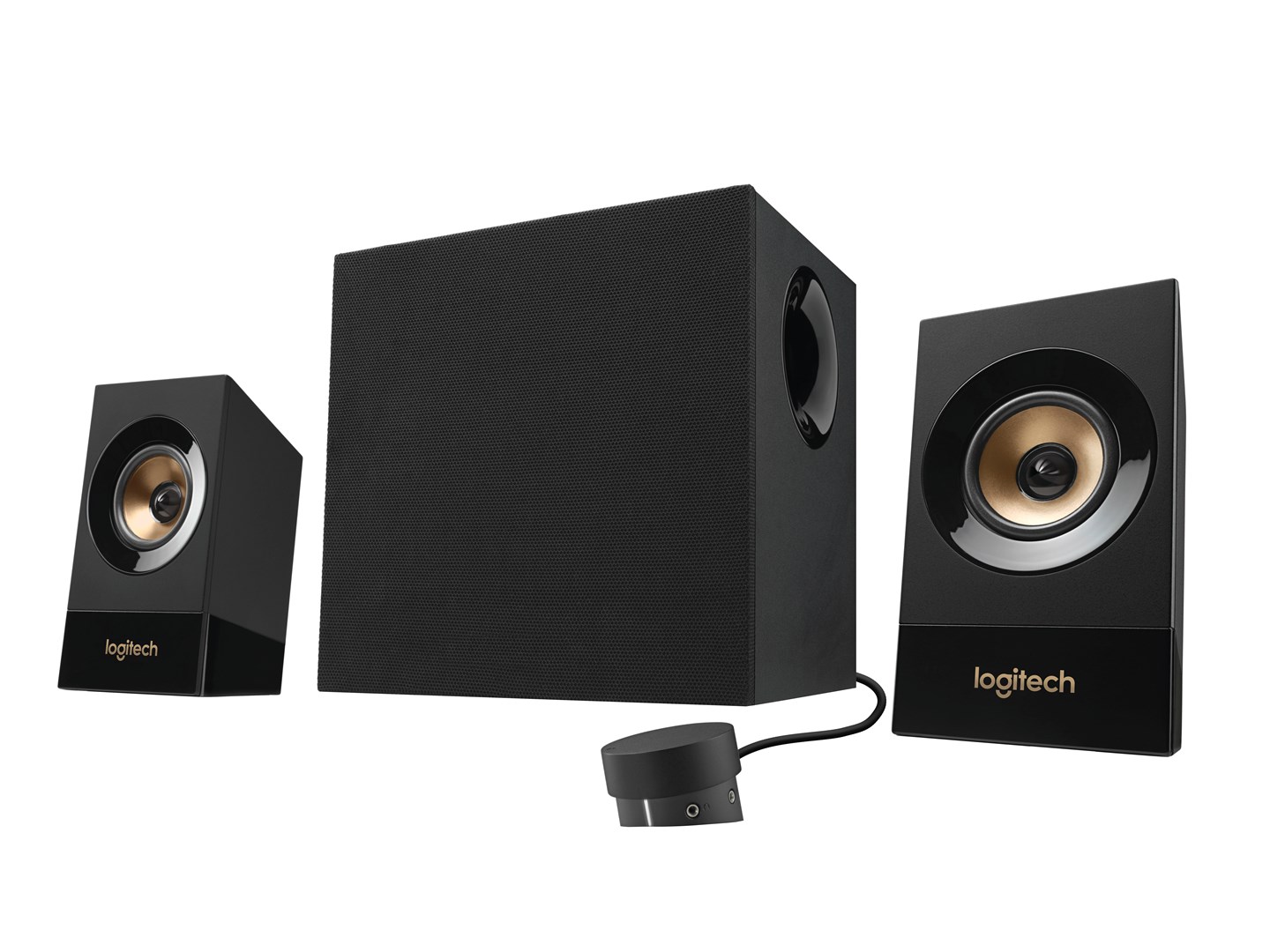 Głośniki Logitech 980-001054 (2.1; czarne) — zdjęcie 1 z 8