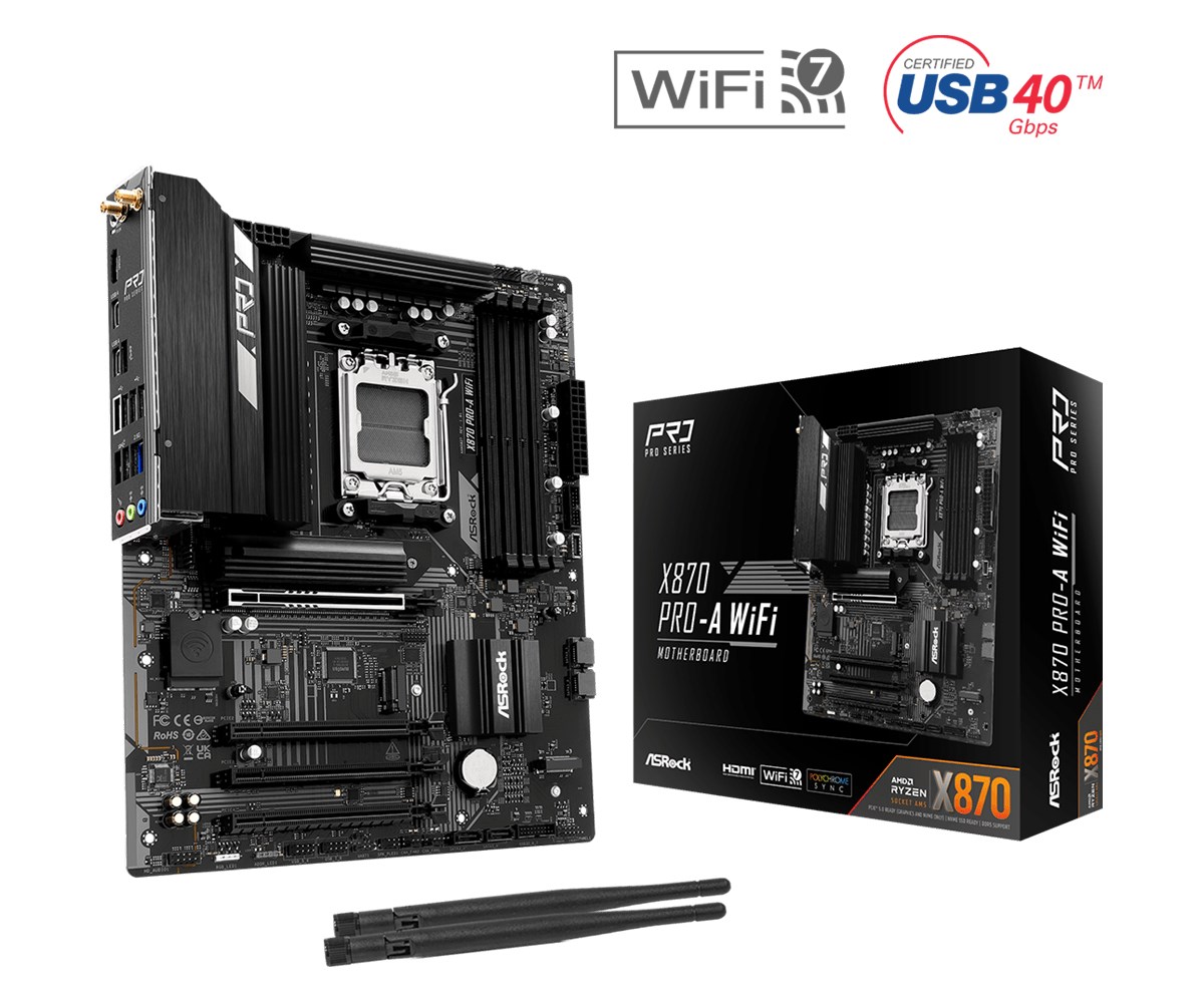 Płyta główna Asrock X870 PRO-A WIFI Socket AM5 — zdjęcie 1 z 5