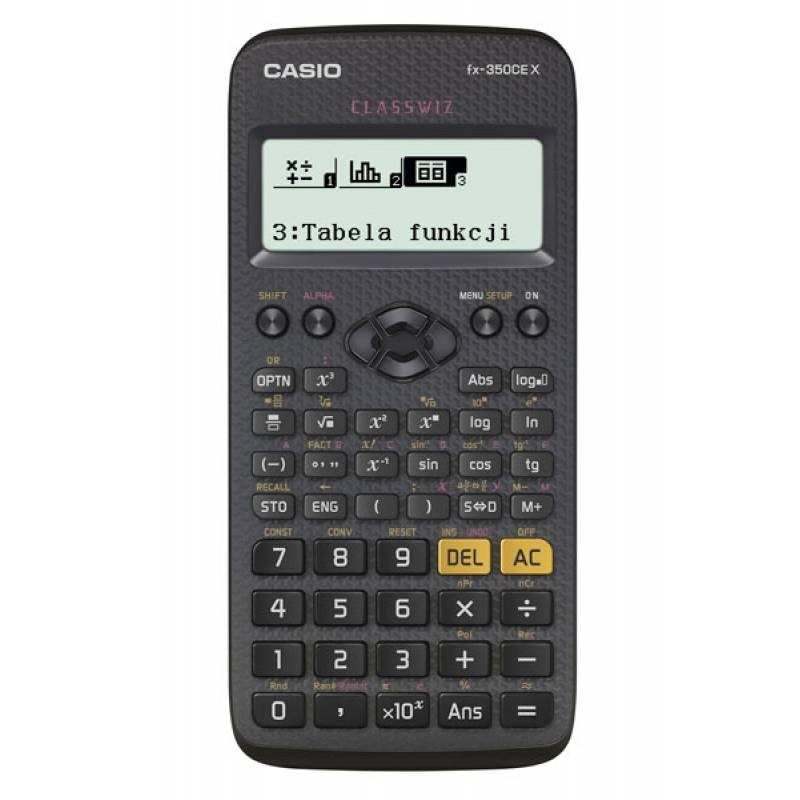 CASIO KALKULATOR NAUKOWY FX-350CEX, 379 FUNKCJI