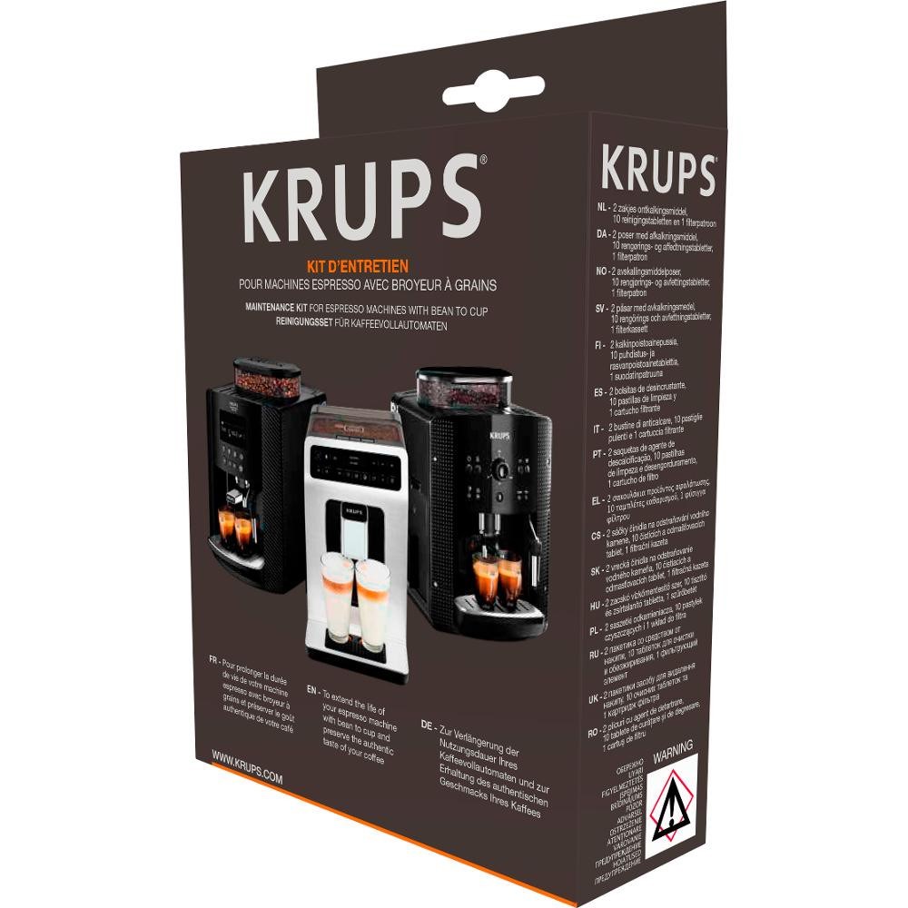 Zestaw do konserwacji ekspresów Krups XS530010 - 10 tabletek czyszczących