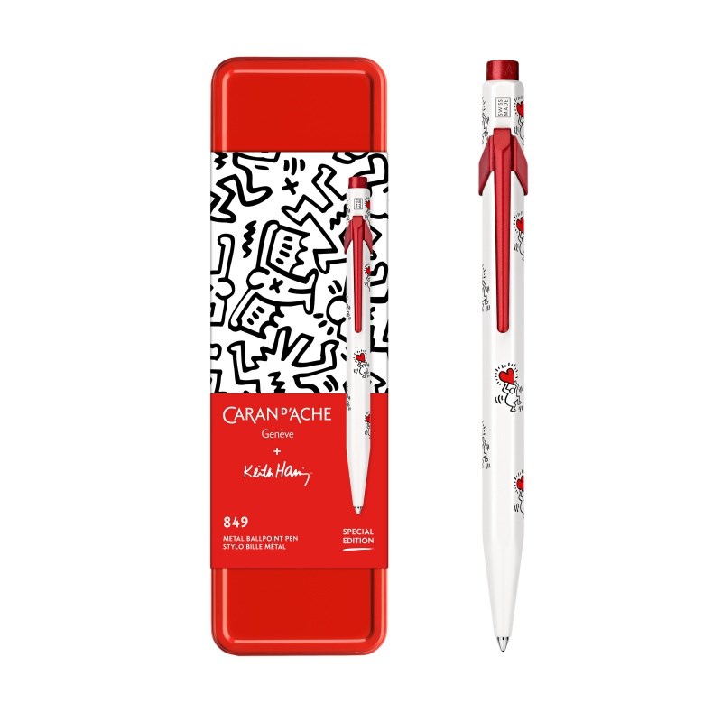 Caran d’Ache Długopis 849 Keith Haring, Biały — zdjęcie 1 z 5