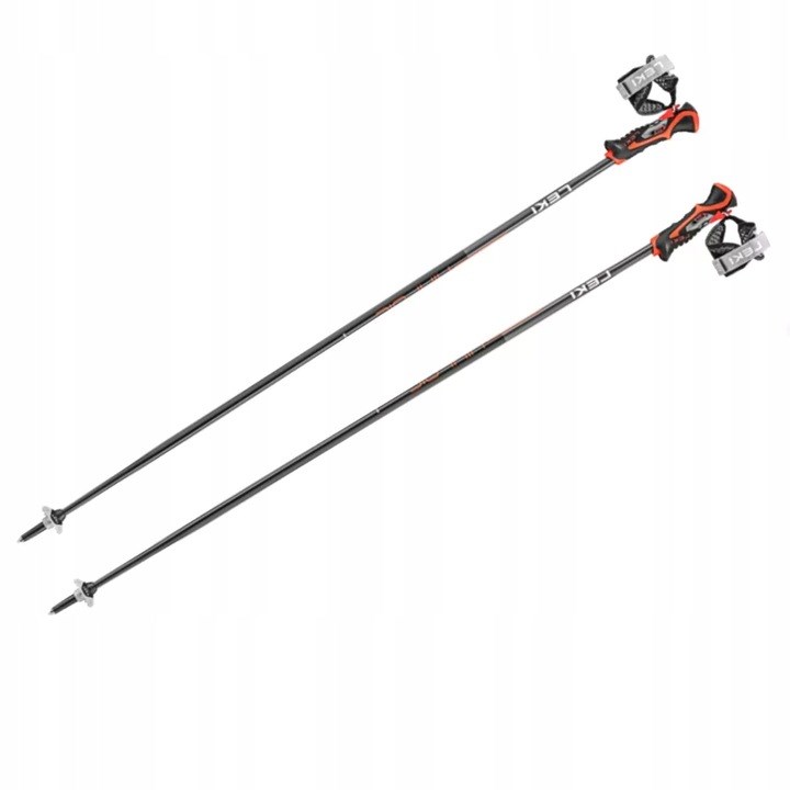 Kije narciarskie LEKI Airfoil 3D 125cm, black/red — zdjęcie 1 z 5