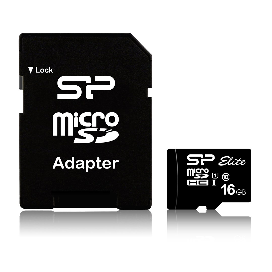Karta Silicon Power microSDHC 16GB UHS-1 U1 + Adapter — zdjęcie 1 z 5