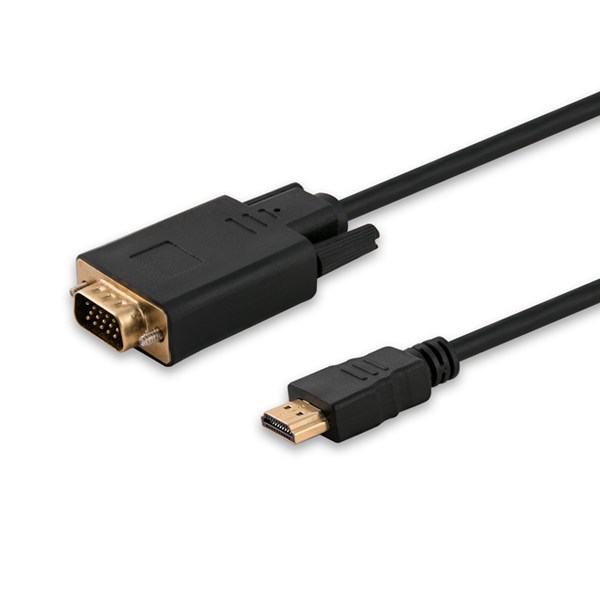 Adapter SAVIO CL-103 HDMI do VGA 1,8m Czarny