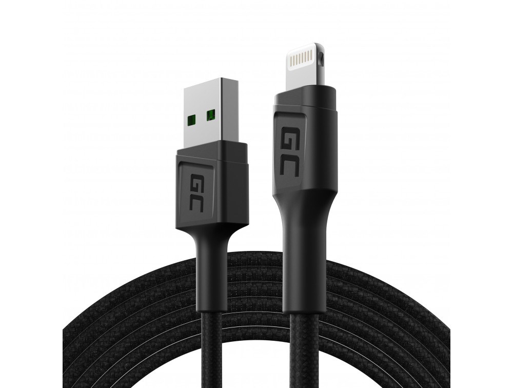 GREEN CELL KABGC18 GC POWERSTREAM USB-A - LIGHTNING 200CM
