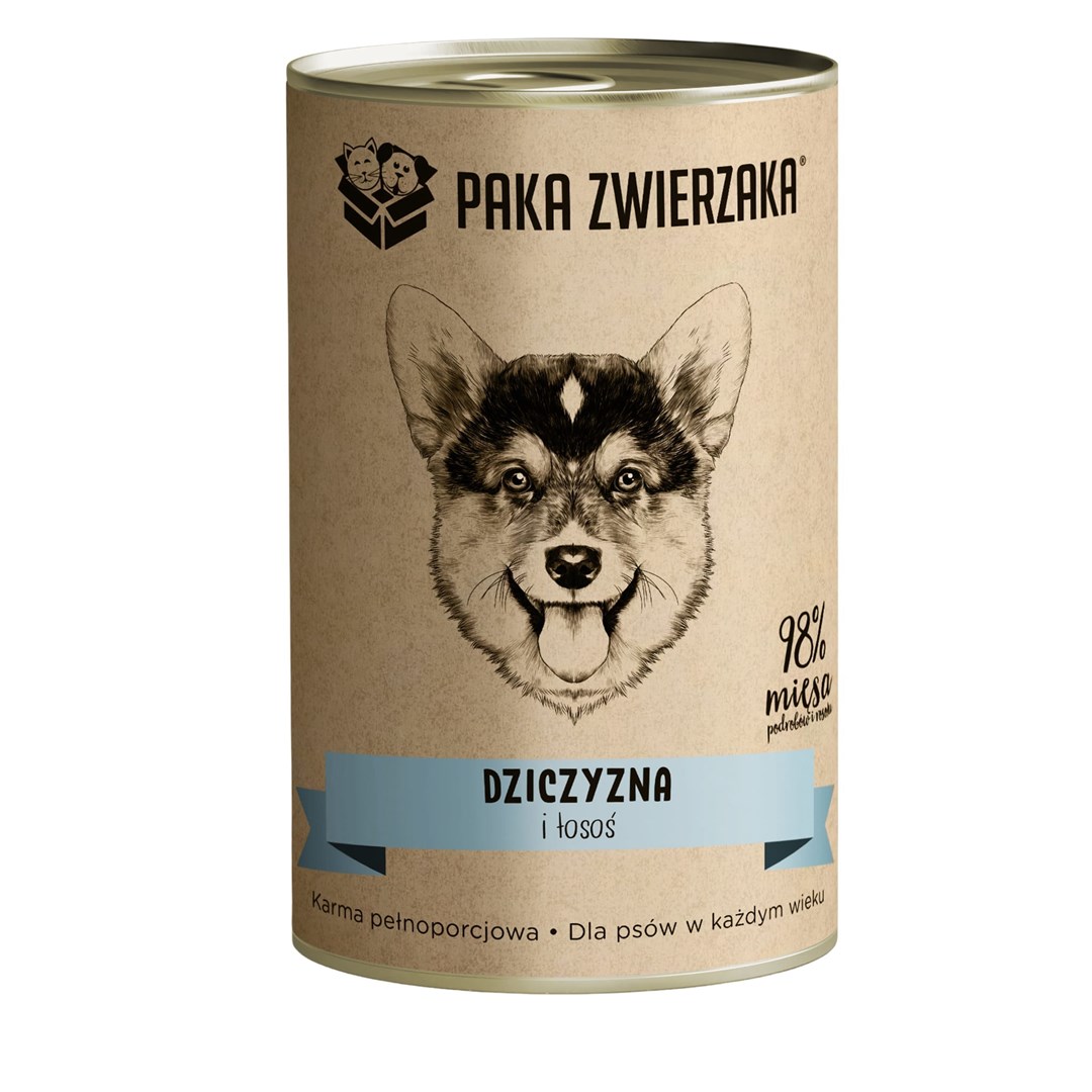 Paka Zwierzaka Dziczyzna i łosoś 400g — zdjęcie 1 z 2