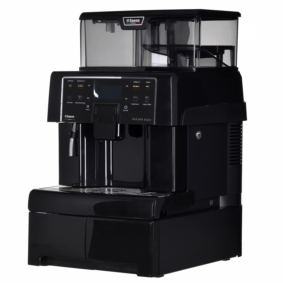 Ekspres automatyczny Aulika EVO OFFICE BLACK SAECO, 220-240V, 1300W, 4l, 23kg — zdjęcie 1 z 8