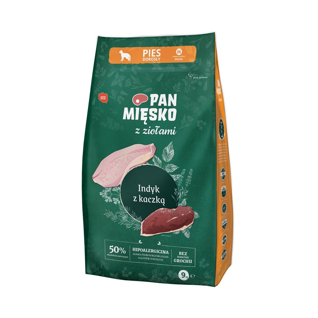 Pan Mięsko Indyk z kaczką 9kg
