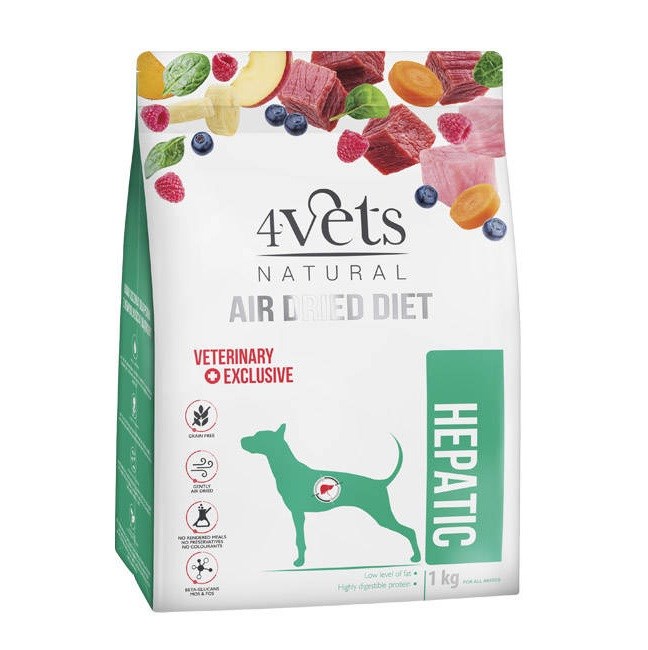 4VETS Natural HEPATIC 1kg - Karma dla psa