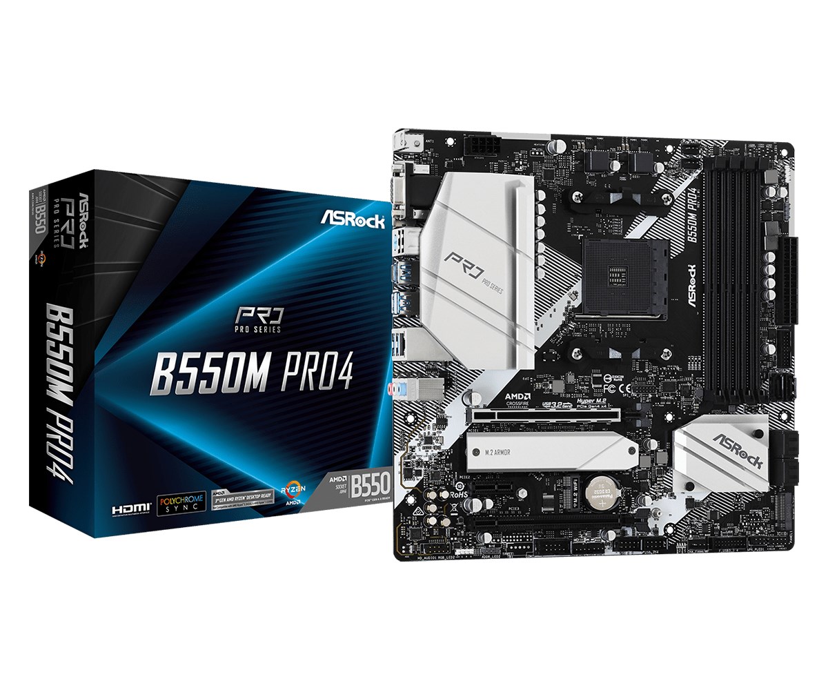 Płyta główna Asrock B550M PRO4 Socket AM4 — zdjęcie 1 z 5
