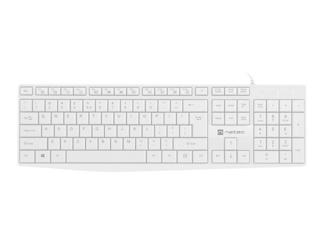 NATEC KLAWIATURA NAUTILUS US SLIM BIAŁA NKL-1951 — zdjęcie 1 z 4