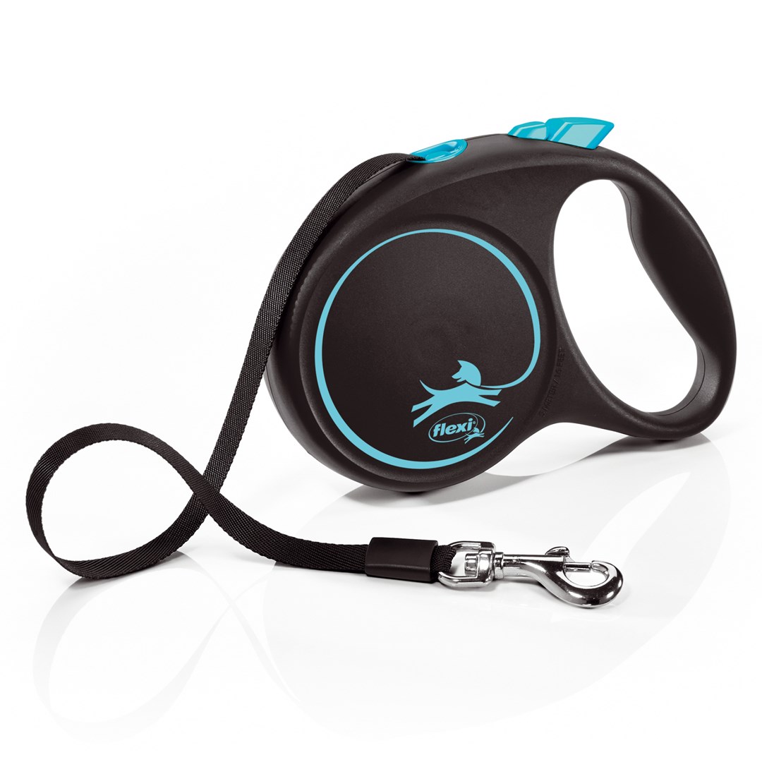 Smycz flexi Black Design M 5m - dla psa do 25kg — zdjęcie 1 z 6