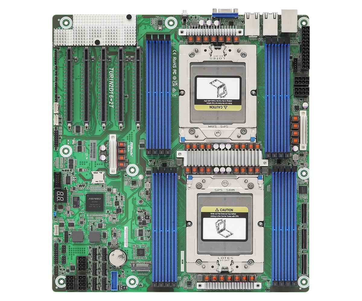 Płyta główna AsRock TURIN2D16-2T Socket SP5 — zdjęcie 1 z 4