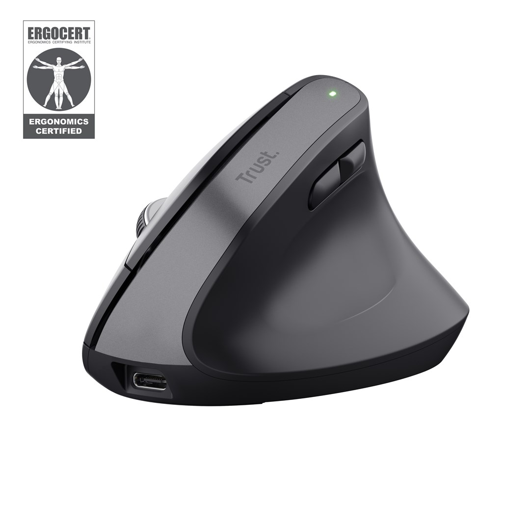 Mysz Trust BAYO+ ERGONOMIC WIRELESS Black — zdjęcie 1 z 8