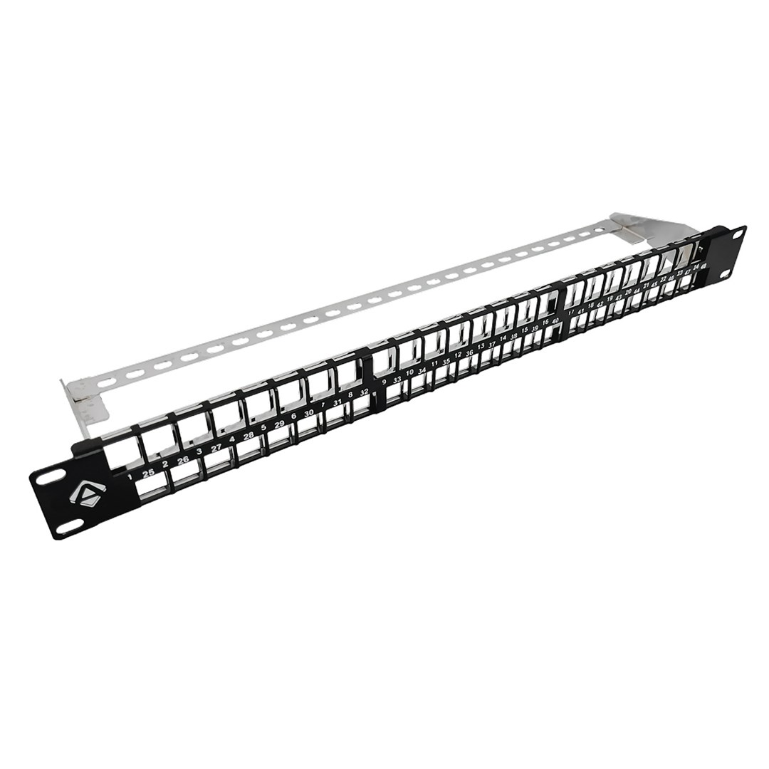 Patch panel 19" ALANTEC 48 portów 1U modularny