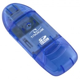 Czytnik kart TITANUM TA101B Niebieski USB — zdjęcie 1 z 4