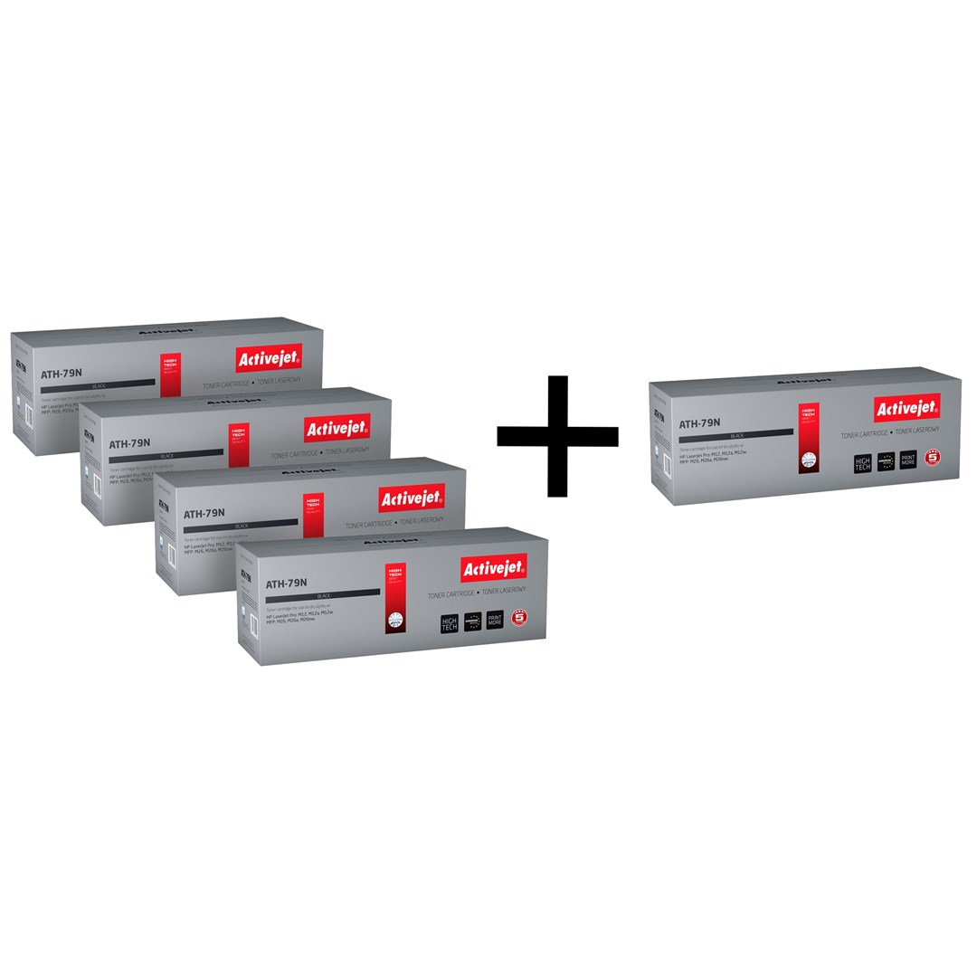 4 x Activejet toner do HP 79A + 1 za 1 zł