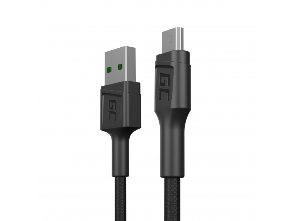 GREEN CELL KABGC23 GC POWERSTREAM USB-A - MICRO USB 30CM — zdjęcie 1 z 4