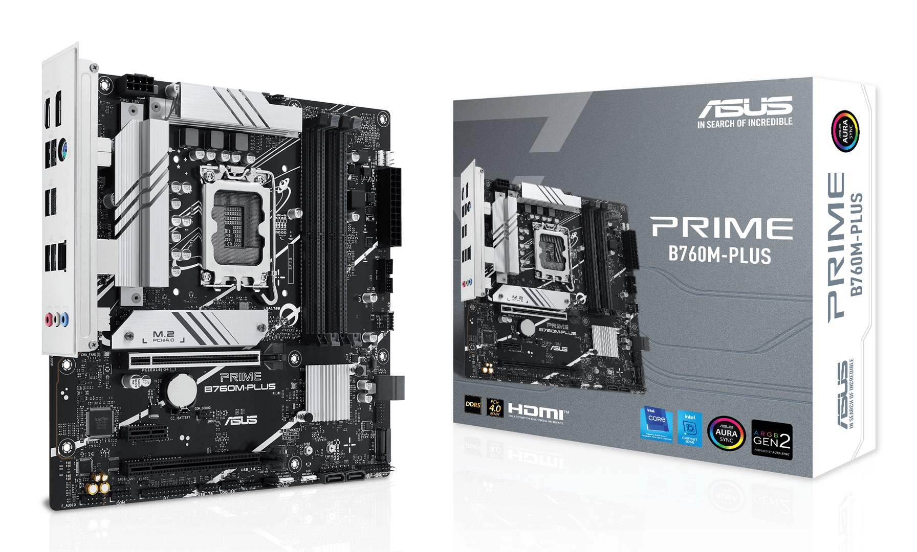 Płyta główna ASUS PRIME B760M-PLUS LGA 1700 — zdjęcie 1 z 6