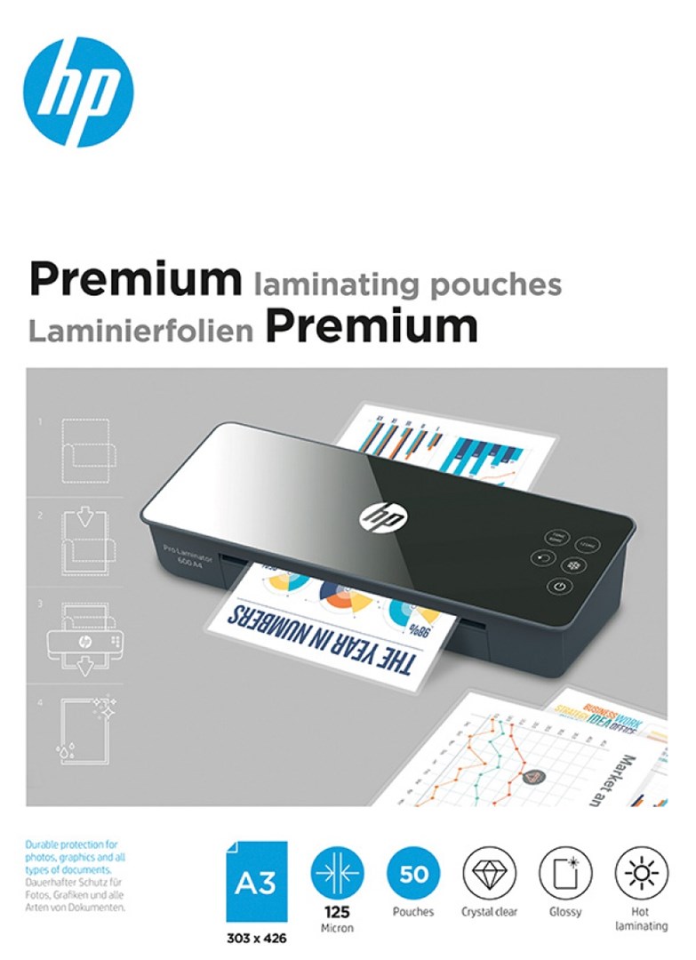 HP Folia laminacyjna PREMIUM A3 125 mic, 50 szt.