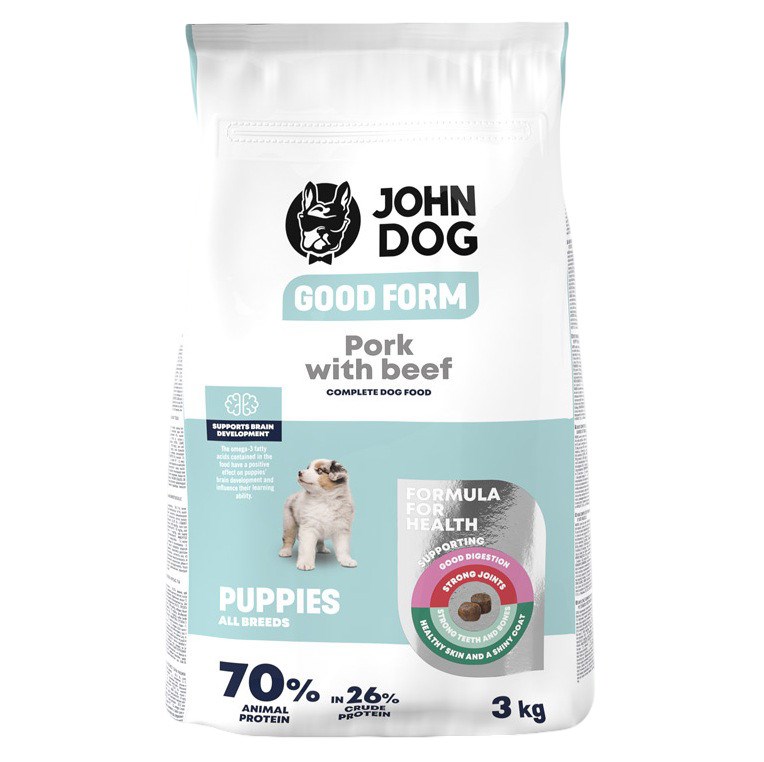 John Dog GOOD FORM SZCZENIAK wieprzowina z wołowiną 3kg