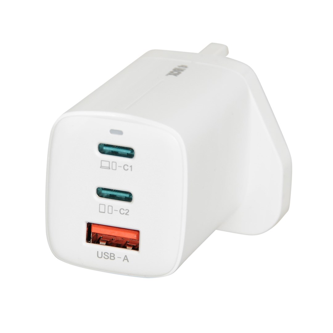 ŁADOWARKA SIECIOWA I-BOX C-65 GAN PD65W, BIAŁA — zdjęcie 1 z 7
