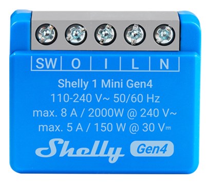 Inteligentny sterownik WiFi Shelly 1 Mini Gen4, 2 szt. — zdjęcie 1 z 4