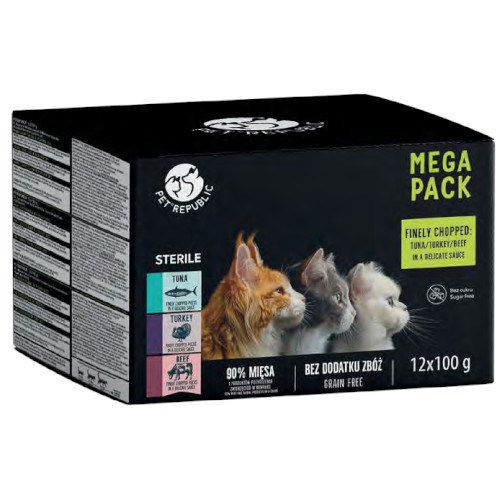 PetRepublic saszetki STERIL 12x100g