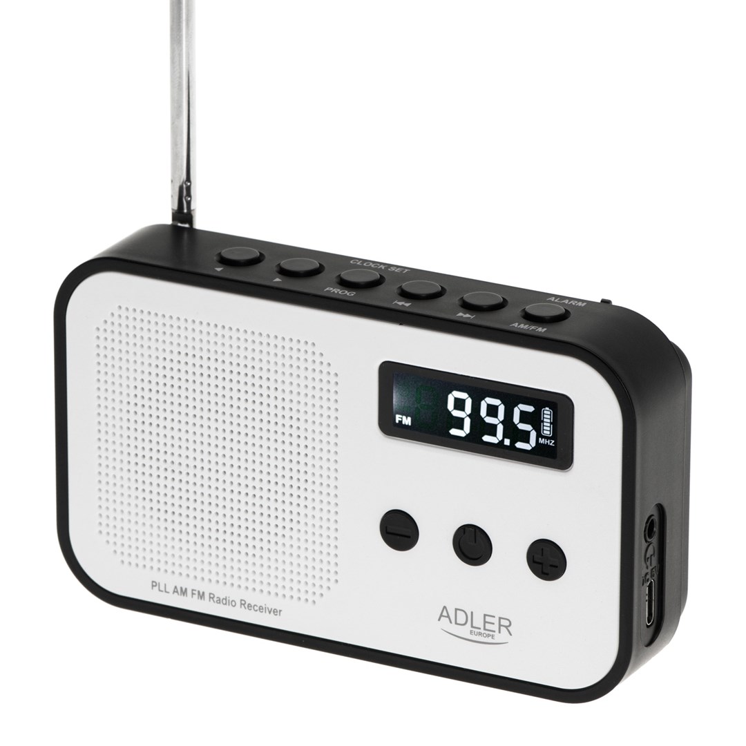 Radio ADLER AD 1907 - Przyciski, Zegarek, 600 mAh — zdjęcie 1 z 8