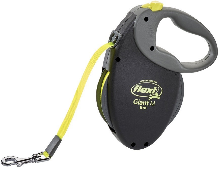 FLEXI Giant Neon M - smycz automatyczna 8 m — zdjęcie 1 z 4
