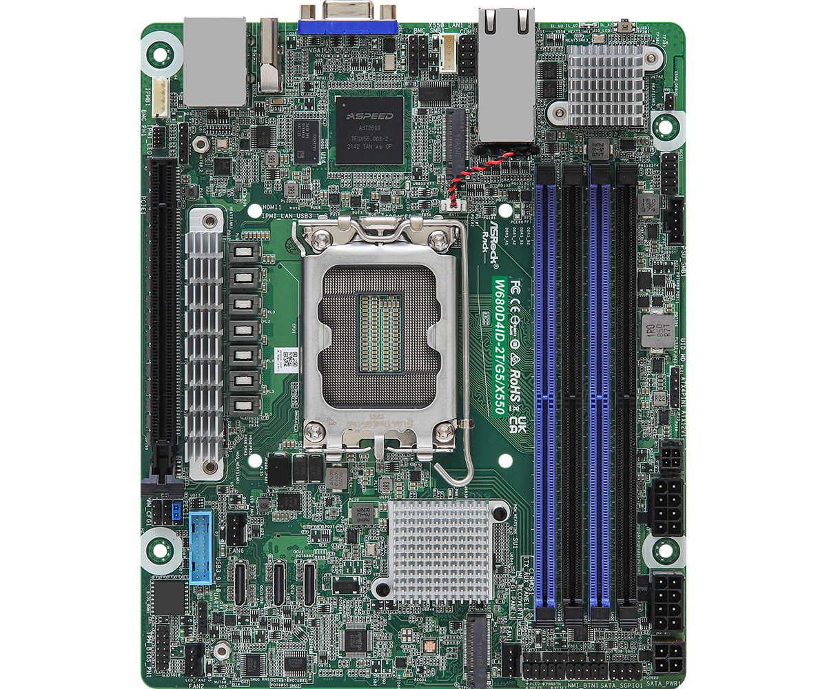 Płyta główna ASRock W680D4ID-2T/G5/X550 LGA1700 — zdjęcie 1 z 4