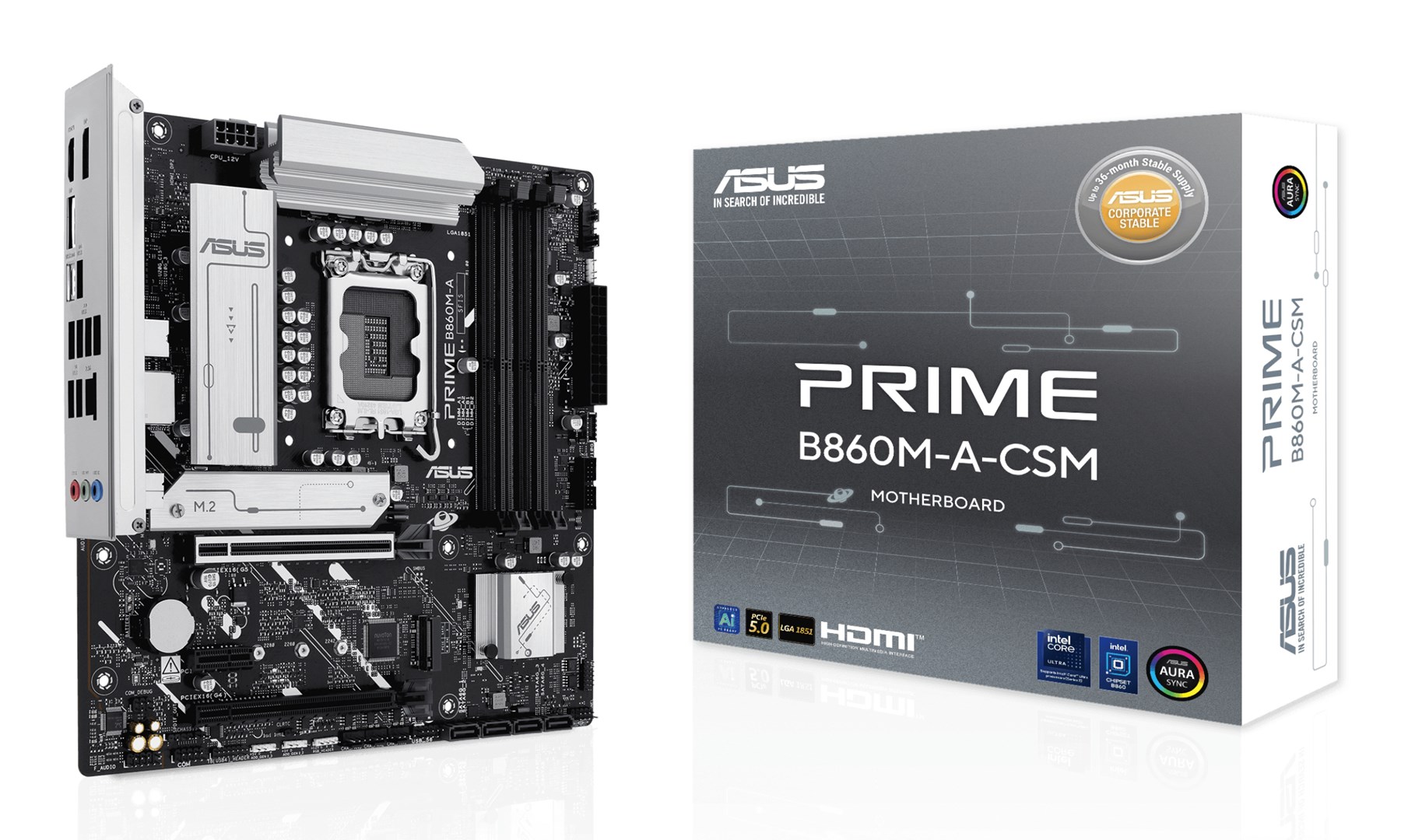 Płyta główna ASUS PRIME B860M-A-CSM Socket 1851 — zdjęcie 1 z 8