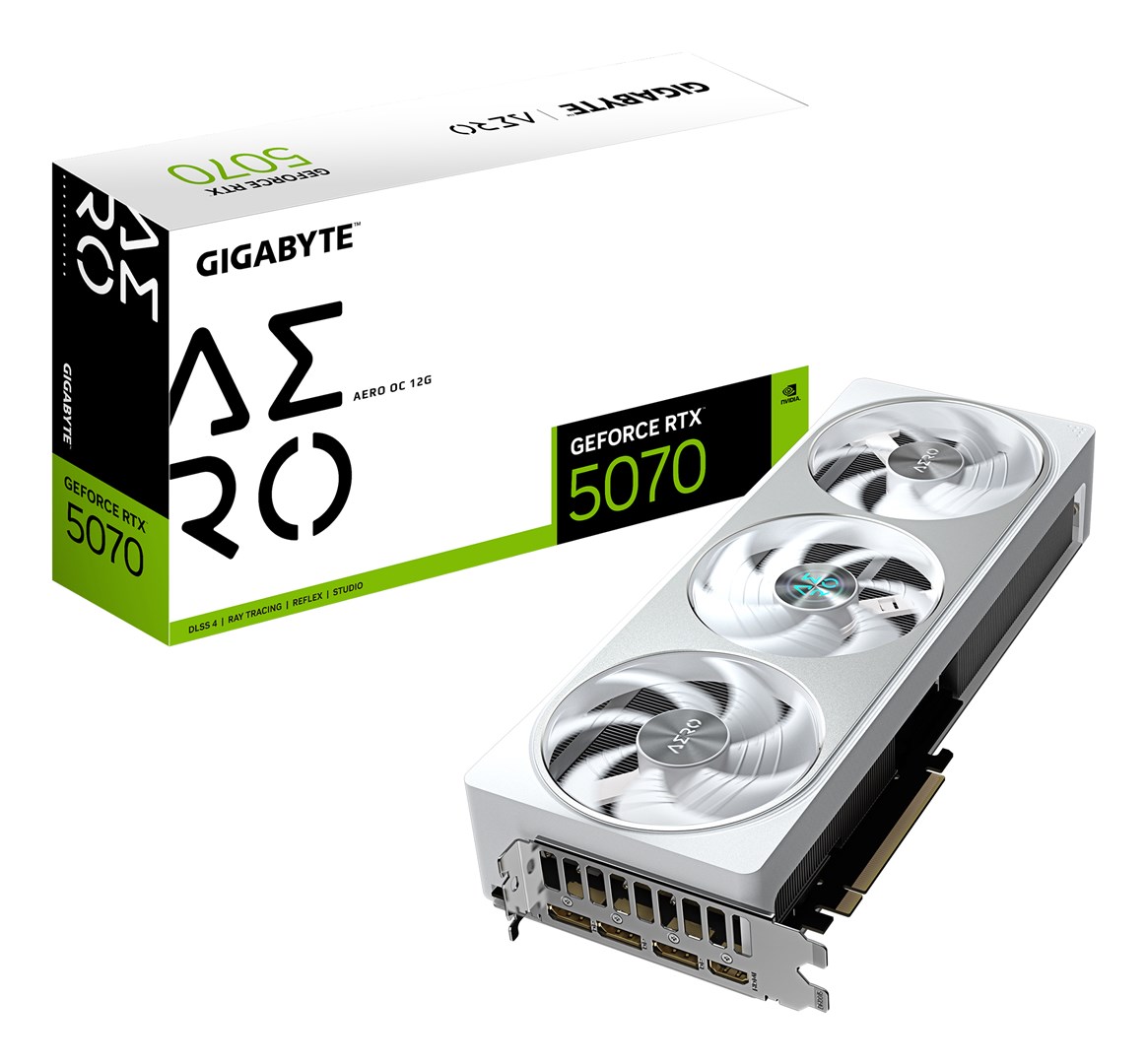 Karta graficzna Gigabyte GeForce RTX 5070 AERO OC 12GB — zdjęcie 1 z 8