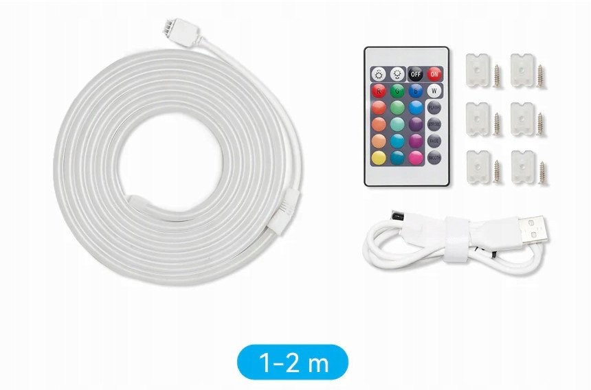 Taśma LED Vention Silicone Neon 2m z pilotem IR — zdjęcie 1 z 8
